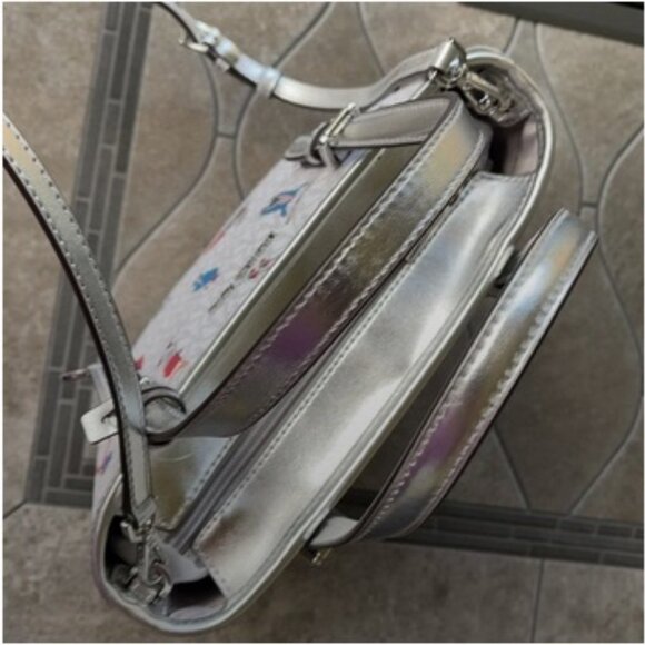 Michael Kors Jet Set Girls XS Convertible Satchel Bright White - Picture 3 of 15